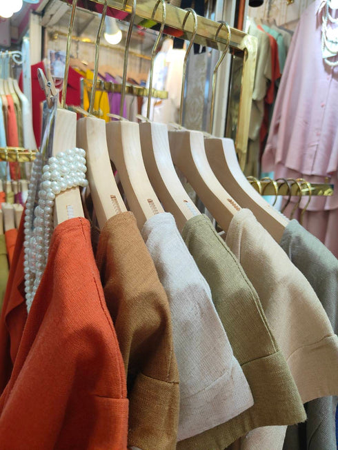 Linen Tiered Sundress With Crop Cardigan Sets